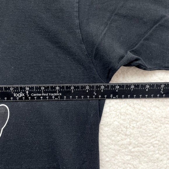 90s Y2K Vintage Disney Black Mickey Mouse Graphic Short Sleeve T-Shirt Mens XL - Picture 4 of 6